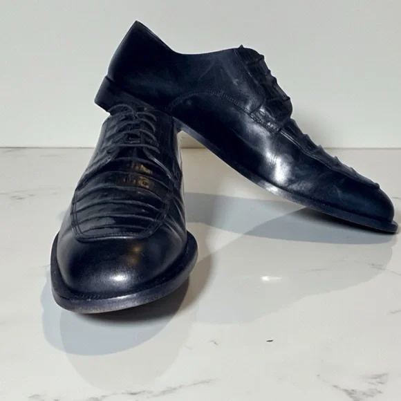 Caporicci Genuine Crocodile Oxford Shoes Men display picture 1